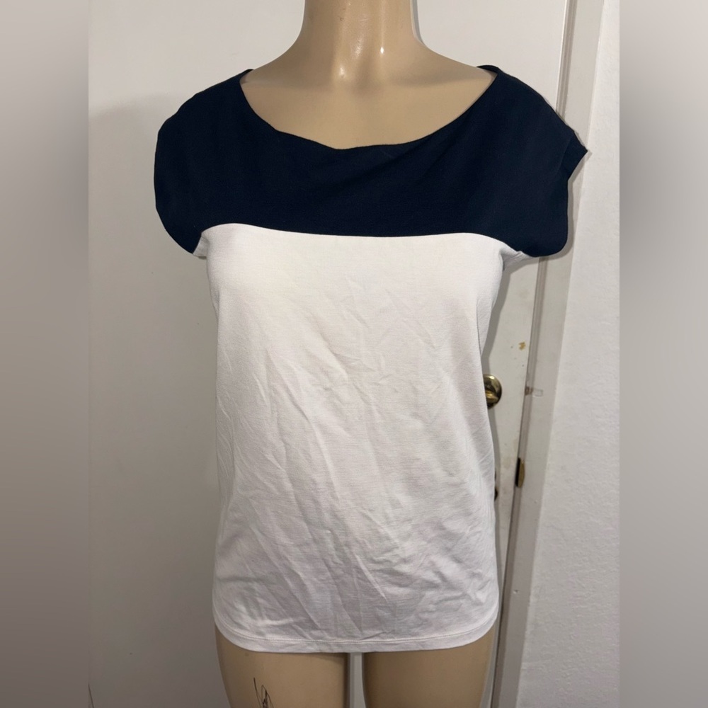 Elegant Black and White Women's Top